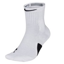 나이키 - 엘리트 미드 양말 크루 삭스(SX7625-100) 농구 양말, 22 (S 21~24cm)
