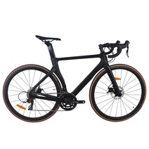 새로운 에어로 디자인 블랙 컬러 디스크 ccarbon 자전거 탄소 자전거 탄소 사이클링, 검은 색, 사이즈 L