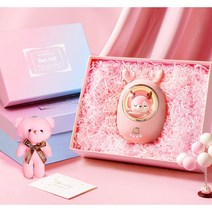 손난로 미니 휴대용 폭발 방지 충전식 가지기 편한, 핑크 스타펫 6500mAh
