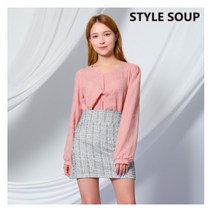 [SOUP] [숲] 프런트 트위스트 블라우스(SX3LSE6)