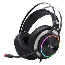 ABKO B850U 가상 7.1 RGB 노이즈 마이크 3D 헤드셋