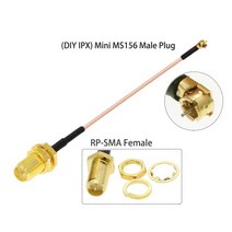 SMA-IPX DIY 미니 MS156 RG178 케이블 RF 동축 피그 테일 확장 점퍼 10 개/묶음 LTE 모뎀 Yota LU150 BEVO, 02 RP SMA F to MS156_10 80CM