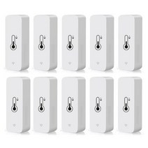 스마트온습도계 온도기록계 tenky tuya 스마트 와이파이 온도 및 습도 센서 실내 습도계 컨트롤러 alexa google 홈용 스마트 홈 모니터링, 10개