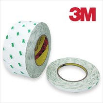 3M 찢어쓰는 얇은 화지 양면테이프 50M, 10mm