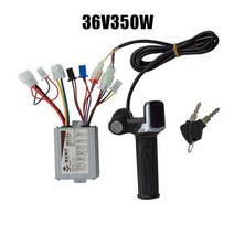 전동킥보드 속도계 계기판 키박스 스루틀 디스플레이 dc 24-48v 250w-1000w 모터 속도 브러시 컨트롤러 스쿠터 브러시 컨트롤러 확장 코드 손잡이, 36v350w