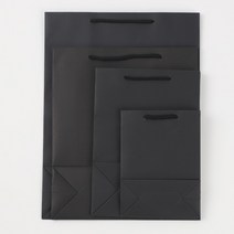 S 검정 쇼핑백 종이가방 제작 미니 크라프트 무지 답례품 종이백 고급 청첩장 결혼식 선물 타포린 가방 바