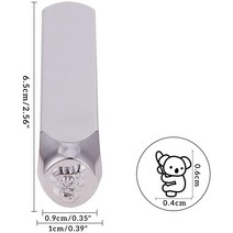 6mm 1/4 인치 36 모양 금속 디자인 스탬프 보석 가죽 목재 공예용 전기 도금 하드 탄소강 펀치 스탬핑 도구 1 개