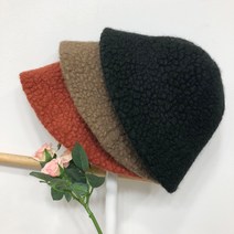 [달밤] 무지 뽀글양털 벙거지