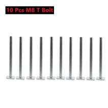 목공기계 부품 Woodworking Machinery & Parts 10 팩 t 볼트, 10 개 m8 t 볼트