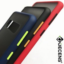 기타 바보사랑[데켄스]데켄스 갤럭시노트8케이스 반투명 안티 하드 케이스 M492, 갤럭시노트10플러스/M492-레드, 레드