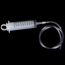 오일 흡입기 20/60/100ML 대용량 플라스틱 주사기 재사용 빨 펌프 측정 흡입 인젝터 물 1m 튜브, [04] Only 1m tube
