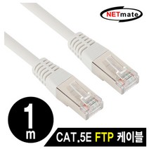 강원전자 넷메이트 NMC-F501 랜케이블 (CAT.5E FTP 1m), 1개