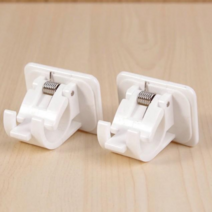 생활탐구 다용도 행거 압축봉(13mm) 커튼봉 7종 압축봉 클립 브라켓 2종, 접착식 압축봉걸이(2p)