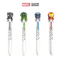 마블 멀티펜 볼펜+샤프 헐크 캠틴아메리카 아이언맨 블랙팬서