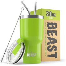 Greens Steel 비스트 30온스 진공 단열 스테인리스 텀블러 컵케이크 핑크, Lemongrass Green