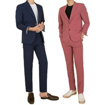 하이디모드 HDM166 자체제작 캐쥬얼옴므 스트라이프 컬러 싱글 수트