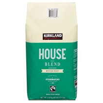 (미국코스트코) 커클랜드 하우스 블렌드 홀빈 원두 커피 콩 1.13kg - 미디엄로스트 공정무역 Kirkland Signature House Blend Coffee, 1개, 200ml