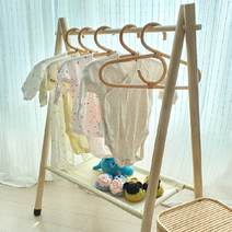 아기옷행거 유아행거 2단 낮은 스탠드 행거, 단품