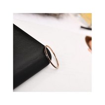 세라믹반지 남자 빈티지 실반지세트 YUN RUO블랙 에나멜 얇은 꼬리 반지 로즈 골드 컬러 티타늄 스틸 쥬얼리 생일 절대 페이드 드롭