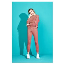 아키클래식 남여공용 트레이닝복 아이콘로고 맨투맨 조거팬츠 세트 스윗오렌지