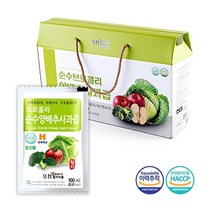 지투지샵 브로콜리 순수양배추사과즙 2박스 총60포