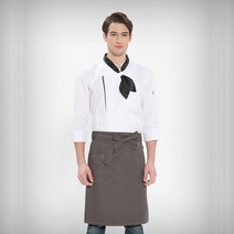 AP-308 카키 옥스포드 허리앞치마 허리중 앞치마 남여 허리 앞치마 카페 식당앞치마 단체 홀 서빙앞치마 홀앞치마 어린이집 앞치마