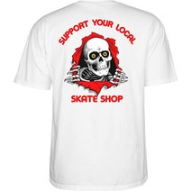 Powell Peralta Support Your Local Skate Shop 스몰 티셔츠