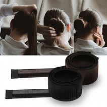 당고머리 올림머리 똥머리 스틱밴드 헤어끈 만두머리, 2-똥머리밴드-딥커피