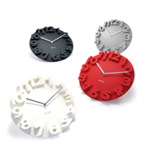 3D 아날로그 모던디자인 무소음 저소음 인테리어벽시계 시계, 레드