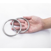 헤비 듀티 용접 라운드 링 M3-M10 부드러운 솔리드 O 304 스테인레스 스틸 해양 보트 해먹 요가 걸이식, 07 M4x60mm(2pcs)