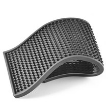 카페 바매트 물결형 롱 논슬립 탬핑매트 29cm, 블랙, 1개