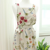 집에 아이리스 앞치마_2color 앞치마, 베이지