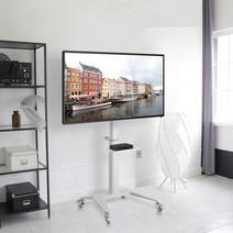 이동식 중대형티비 스탠드 각도조절 2단 선반 거치대 삼성 엘지 LG tv 호환 55인치 60인치 65인치 70인치