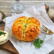 뽐뽐 크림치즈마녀볼 392g 1봉(4개) 에어프라이어빵 마늘빵 사쪽 갈릭 바게트 냉동빵