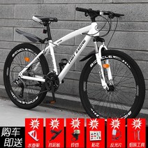 산악자전거 오프로드 레이싱 출근 학생 사이클 MTB 입문용 청소년 여성 27.5, 21단, 27.5인치, 스포크-화이트