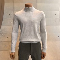 인디안 남성 캐시미어 솔리드하프터틀 MITBHXW9411