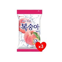 롯데 복숭아캔디 153g 3개 심심풀이 사무실간식 탕비실사탕 유아간식 군것질 졸음방지, 13개