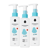 모두바른 키즈 어린이 비듬 샴푸 두피 각질 초등학생 4세 12세 전용 샴푸, 키즈 380ml x 3ea