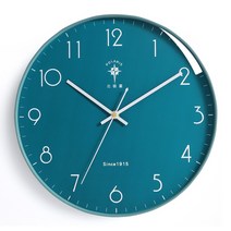거실 벽시계 북극성 시계 벽걸이 거실 가정용 모던 심플 전자시계 벽-101618, 01.10인치(지름 25.5cm), 10.에메랄드 그린[심플], 10.에메랄드 그린 [단순 원]