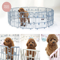 플라스틱 새끼 강아지 개 고양이 침대밑 낮은 소형 울타리 펜스 휀스 바리게이트 가림막, 인디핑크