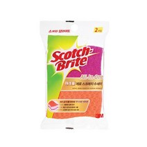 3M 스카치 브라이트 아크릴 제로스크래치 수세미, 2개입 x 3개