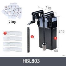 여과기 수족관 용품 소형 어항 필터 벽 마운트 배럴 외부 잔디 탱크, HBL-803 SET, UK Adapter Plug