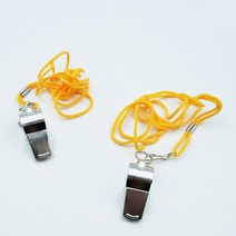 스텐 호루라기 목걸이 심판 운동용품 안전용품 어린이 유아 체육교구 호신용 호각 휘슬