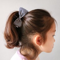 마린 미니 바나나핀 명품 헤어 악세사리 리본 집게 머리핀 핸드메이드