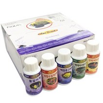 샘아쿠아 원터치 물갈이제 25ml x 5p + 박테리아 활성제 25ml x 5p + 종합수질개선제 25ml x 5p + 백점충 구제제 25ml x 5p + 구피 비타민 25ml x 5p, 5세트