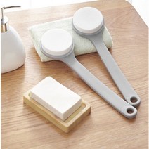 BANHANY 저자극 때밀이지우개 스펀지 때미는기구 등때밀이 집에서 때밀기 샤워브러쉬, 그레이, -