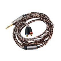 Shure SE315 SE535 SE846 SE215 8 가닥 구리 도금에 사용되는 MMCX 헤드셋 업그레이드 교체 라인, 오디오 케이블