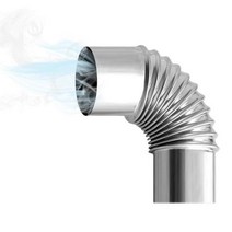 화목난로 캠핑화목난로 가정용 캄팽용 미니난로 스테인레스 스틸 장작 난로 굴뚝 용광로, 7.5cm