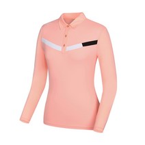 캘러웨이 [캘러웨이]기획 여성 소매 냉감 배색 카라 티셔츠 CWTYJ6754-304_G