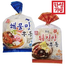 한성기업 한성 우동 튀김맛 423g 5개+해물맛 5개